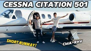 Flying the Cessna Citation 501SP! Single Pilot into Short Runway