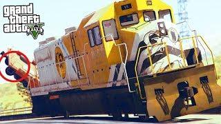 GTA 5 Train Mod - 100,000 TON KILLING MACHINE! (GTA 5 Train Simulator Crash)