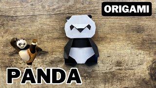 ORIGAMI PANDA EASY TUTORIAL CRAFTING | DIY PAPER PANDA ORIGAMI INSTRUCTIONS ORIGAMI WORLD TUTORIAL