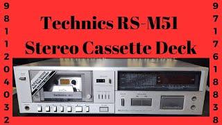 Technics RS-M51 Stereo Cassette Deck  How Use Price And Connection IN HINDI 9811204032 / 9717618838