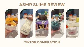 1 hour tiktok compilation of slient asmr slime review~ for studying & falling asleep!