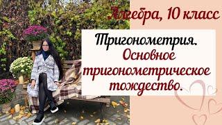 Тригонометрия 10 класс алгебра. Основное тригонометрическое тождество.