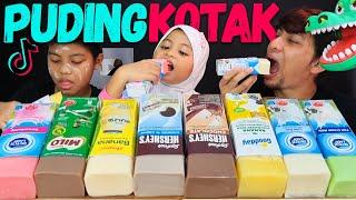 SUMPAH KETAGIH! MUKBANG SUSU PUDING KOTAK VIRAL HERSHEY'S, BANANA BINGGRAE, MILO (mukbang Malaysia)