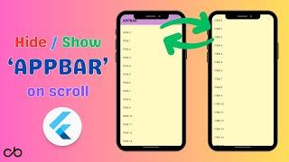 How to Hide and Show AppBar on Scroll in Flutter