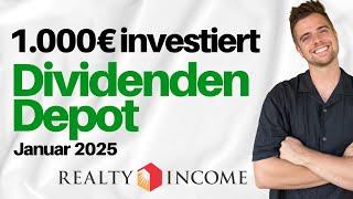 1.000€ in Realty Income Aktien investiert  | Dividenden Depot Januar 2025