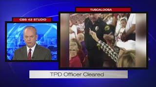 Tuscaloosa PD officer cleared in case of smoking Alabama fan