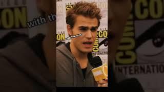 Watching Paul's interviews is so funny  #paulwesley#thevampirediaries #damonsalvatore#to#shorts