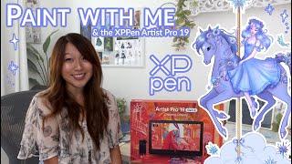  Paint with me with the new ⟡ XPPen Artist Pro 19 (Gen 2) ⟡丨Review, Unboxing, and Demo