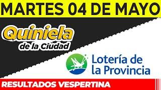 Resultados Quinielas Vespertinas de la Ciudad y Buenos Aires, Martes 4 de Mayo