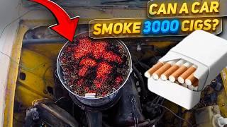 Lada versus 3000 cigarettes - what will happen?