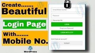 integrate mobile number sign in and sign up in WordPress | OTP Registration setup in WordPress