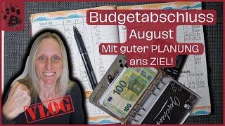 SPAREN Monatsabschluss Augustbudget  ECHTE Einnahmen & Ausgaben #umschlagmethode #budgetplanung