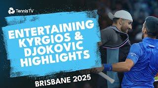 Kyrgios & Djokovic Take On No.1 Seeds Mektic & Venus | Brisbane 2025 Highlights