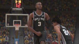 NBA 2K24 - San Antonio Spurs (Chris Paul) Vs Golden State Warriors Simulation PS5 (NBA 2K25 Rosters)