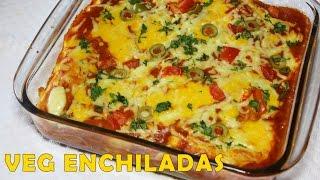 Cheesy Vegetable Enchiladas | Healthy Homemade Vegetarian Recipe | Mexican Cuisine | Kanak's Kitchen