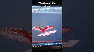 Improving on the wings. #khmer3d #3DsMax #animation