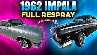 1962 CHEVY IMPALA FULL RESPRAY FROM START TO FINISH GOING BLACK