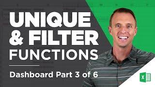 UNIQUE & FILTER Functions Dashboard Part 3 of 6