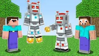 NOOB vs PRO ROBOT WARS in Minecraft Like Maizen Mikey and JJ