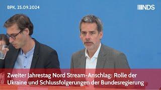 Zweiter Jahrestag Nord Stream-Anschlag: Rolle der Ukraine und Schlussfolgerungen der Bundesregierung