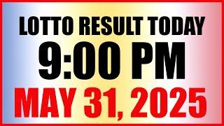 Lotto Result Today 9pm Draw May 31 2025 Swertres Ez2 Pcso