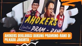 Ahokers Deklarasi Dukung Pramono-Rano di Pilkada Jakarta