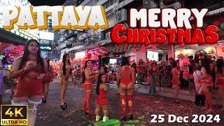 Christmas Eve Celebration on Pattaya's Iconic Soi 6 | Festive Vibes & Nightlife 2024