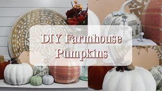 DIY FARMHOUSE PUMPKINS | PUMPKIN DIY IDEAS