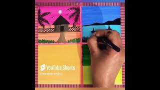 #Amazing acrylic painting drawing beginners satisfying video step by step easy method #shortsvideo