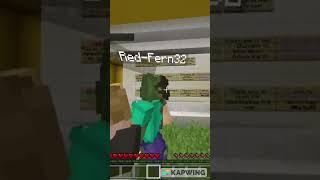 He didn't like my clapping  #minecraft #gaming #shorts #minecraftvideos