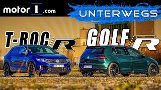 VW Golf R vs. VW T-Roc R | UNTERWEGS mit Daniel Hohmeyer