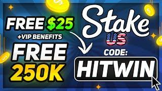 STAKE US PROMO CODE "HITWIN" — FREE $25 BONUS + INSTANT RAKEBACK  Stake US promo code 2025 Review