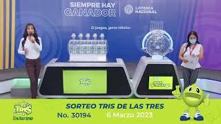 Sorteo Chispazo de las Tres 9675 y Tris de las Tres 30194