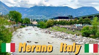 Walking 4k merano in tirol in italy