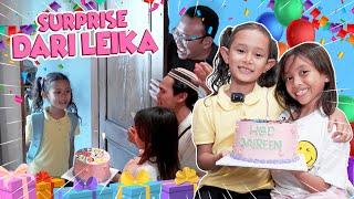 LEIKA DAN TOMPEL DATANG KE RUMAH QAIREEN SPESIAL SURPRISE ULANG TAHUN YANG KE 8  SENENG BANGET !!