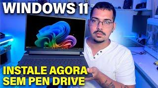 Como formatar o PC e instalar o NOVO Windows 11 sem Pen drive ( Super Fácil )