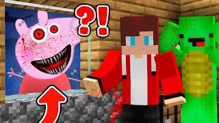 Why scary FAMILY PEPPA PIG.EXE attack house JJ and Mikey in minecraft! Challenge from Maizen!