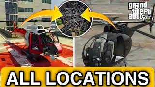 ALL HELICOPTER LOCATIONS IN GTA 5 - NO MODS