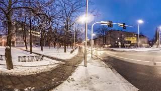 Opole. Poland. 8K Timelapse vr 360. Winter 2017 Andrii Shramko