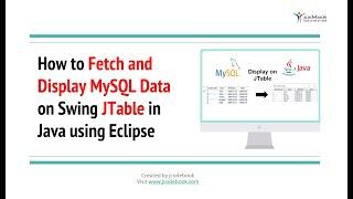 #86 How to Fetch and Display MySQL Data on Swing JTable in Java using Eclipse