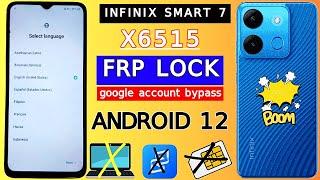 Infinix Smart 7 Frp Bypass (X6515) Android 12 | All Infinix 2024 Google Account Bypass Without PC