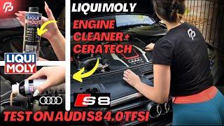 LIQUI MOLY Engine Flush Test on AUDI S8 D4 4.0TFSI | Oil Change 5W-40 Liquid Moly Molygen + CERATECH