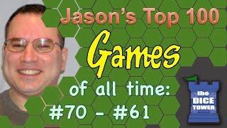 Top 100 Games from Jason Levine (#70 - #61)