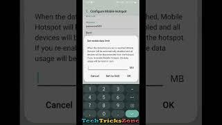 Set Mobile Hotspot Sharing Data Limit to Save Data and Mobile battery