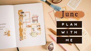 June Bullet Journal Setup | Tea Party Theme (Free Printable!)