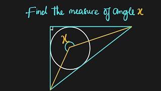 Interesting Geometry problem | Angle at the centre of an inscribed circle