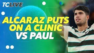 Carlos Alcaraz Dominates Tommy Paul to Reach Semis | 2025 Roland Garros | TC Live
