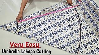 Umbrella Cut lehenga cutting and stitching | easy and simple way