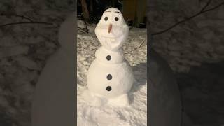 АМЕРИКАНСКИЙ СНЕГОВИК ️ #olaffrozen #viralvideo #winter #snowman #зима #снеговики #qorbobo #qish