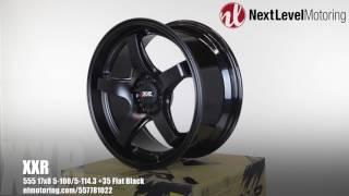 NLMotoring.com 360: XXR 555 17X8 Flat Black 5-100/5-114.3 [+35mm] 555781022